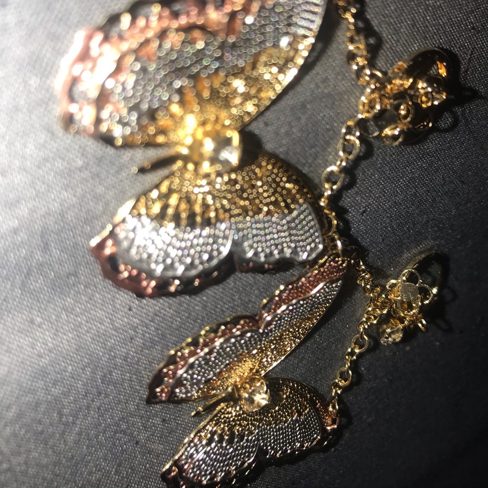14k goldfilled beautiful butterfly earrings